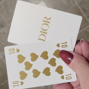 Dior 10 of Hearts collectors playing card in magnetic case